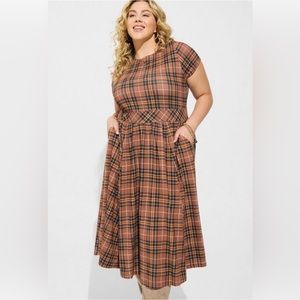 NWT Torrid Plaid Fall Dress